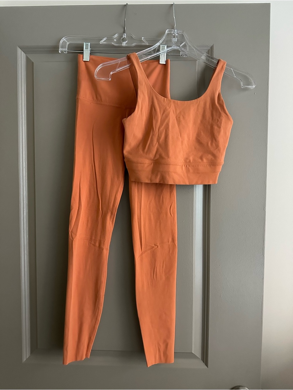 Nike Women's Dri Fit Orange Yoga Set